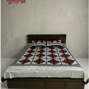 GultexBD jamdani print bedsheet, Gultex jamdani bedsheet Bangladesh, white red jamdani bedsheet Gultex, GultexBD traditional jamdani bedsheet, Gultex cotton jamdani bedsheet, GultexBD bengali jamdani design bedsheet, Gultex home decor jamdani bedsheet, GultexBD ethnic jamdani bedsheet, Gultex white red bedsheet Bangladesh