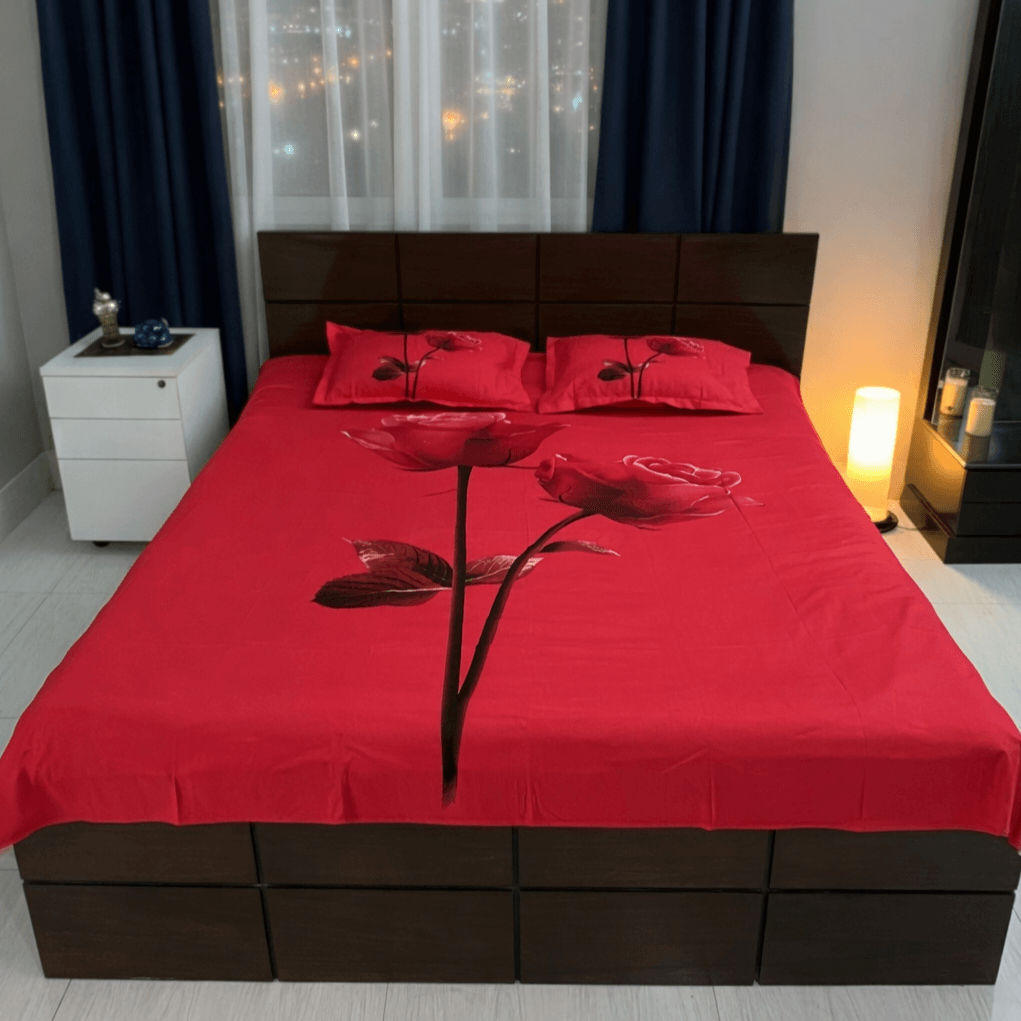 Red rose print bedsheet, Red floral bedsheet, Rose printed bedsheet design, Luxury rose print bedsheet, Digital rose print bedsheet, Red bedsheet with rose design, Black rose print bedsheet, Maroon rose print bedsheet, Red black rose bedsheet, Red maroon rose bedsheet, Floral digital bedsheet, Modern floral bedsheet, Romantic rose bedsheet, Premium printed bedsheet, Stylish bedroom bedsheet, High quality bedsheet set, Soft cotton floral bedsheet, Fade resistant printed bedsheet, Home decor floral bedsheet, King size rose bedsheet, Queen size rose bedsheet, Gultex bedsheet, Gultex rose print bedsheet, Gultex red bedsheet, Gultex floral bedsheet, Gultex luxury bedsheet, Gultex premium bedsheet, Gultex home textile